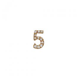 オーダー商品【Pleasure】K18ダイヤモンドナンバーチャーム「5」