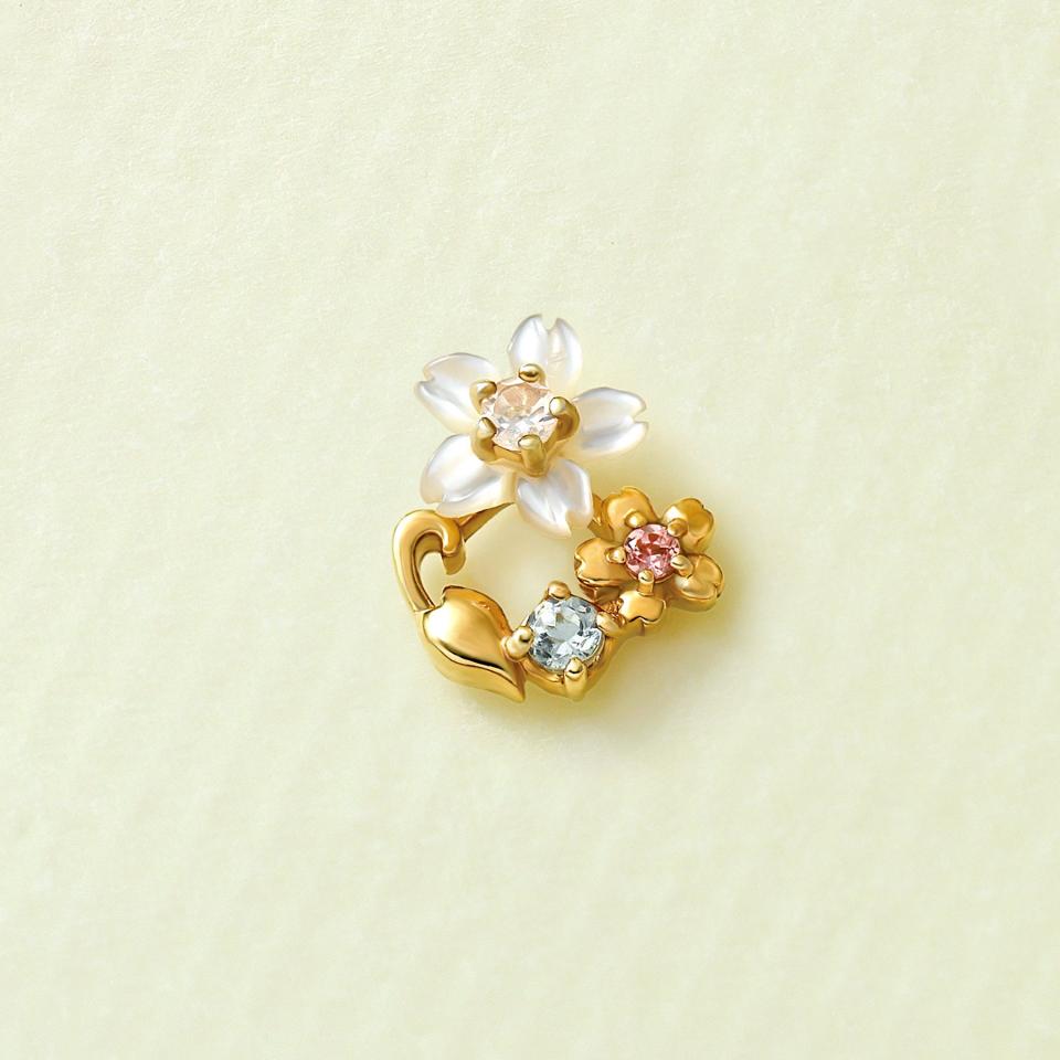 【 Solo Pierce】SV・K10　サクラピアス