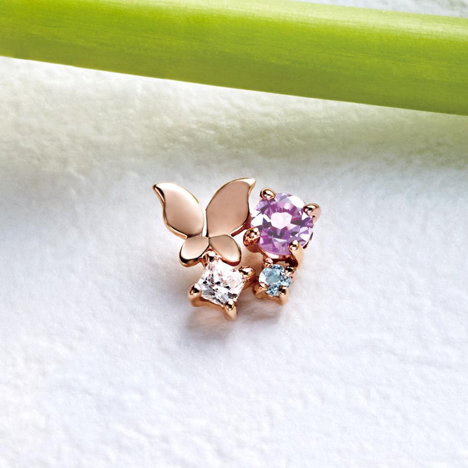 【Lucent】【 Solo Pierce】K18・K10 蝶 ハーフピアス