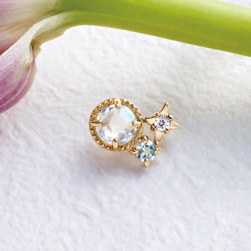 【Lucent】【 Solo Pierce】K18・K10 スパークル ハーフピアス