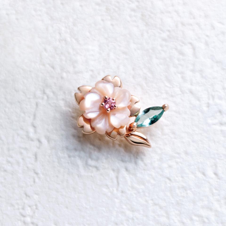 【Lucent】【 Solo Pierce】SV・K10　ヤエザクラハーフピアス