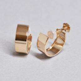 K10フラットフープイヤリング( YG)