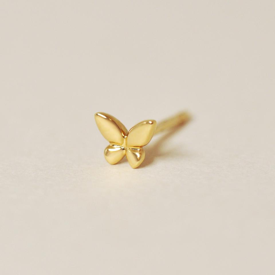 【 Solo Pierce】[ セカンドピアス] K18蝶ハーフピアス