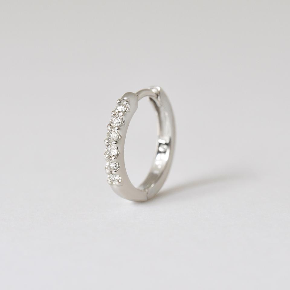 【 Solo Pierce】ダイヤモンドスナップハーフピアス