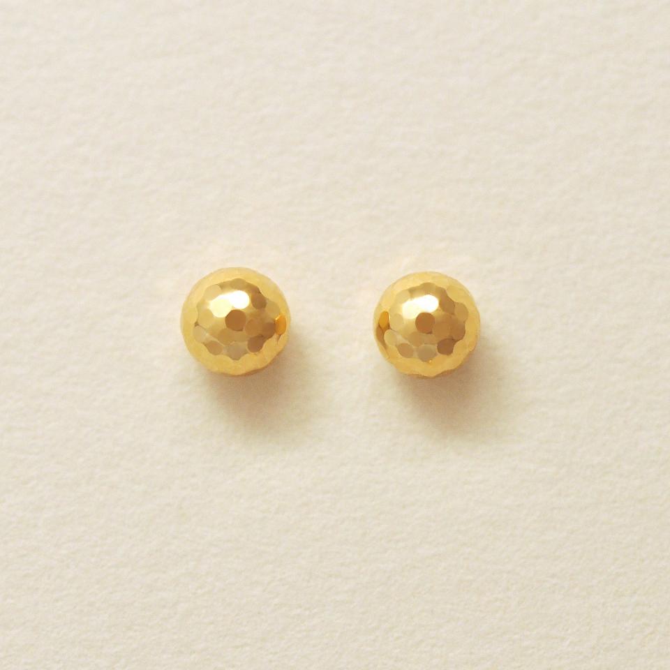 [ セカンドピアス] K18ミラーボールピアス( Φ4mm)