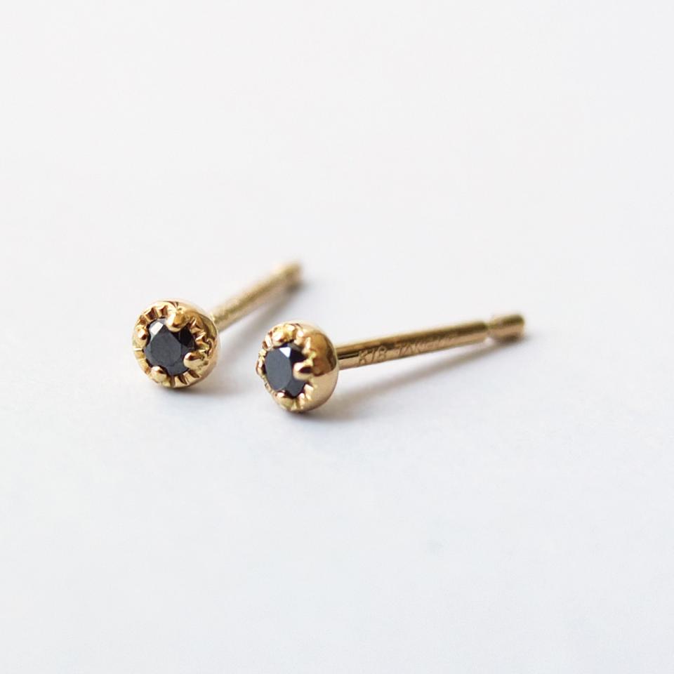 K18YG o K18WG DIA ピアス ダイア piace D0.20ct 10pcs - ピアス