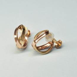 ゴールドクロスラインイヤリング