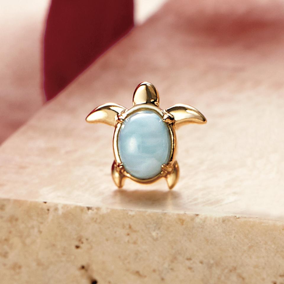 【COSTA BREEZE】【 Solo Pierce】K10 ウミガメハーフピアス