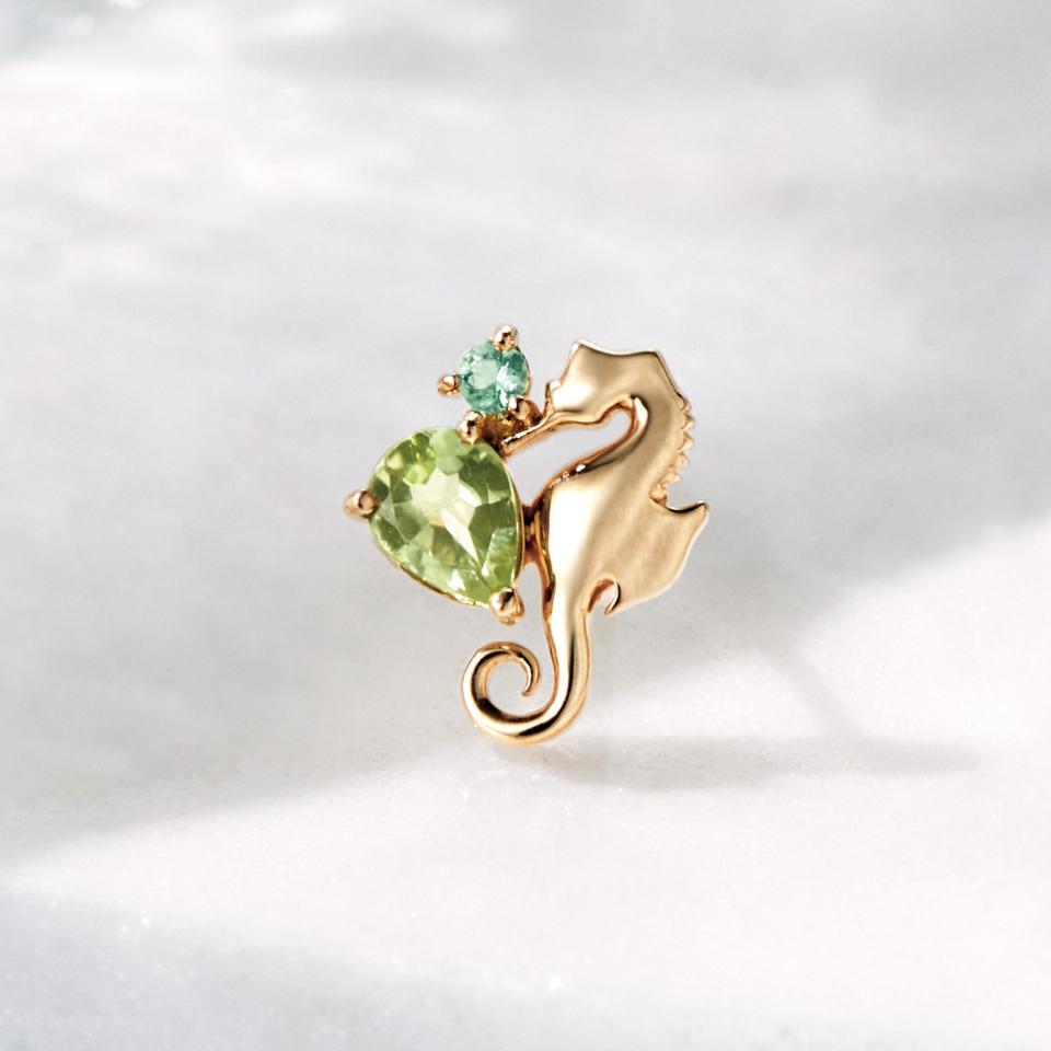 【Precious】【 Solo Pierce】K18・K10 タツノオトシゴ ハーフピアス