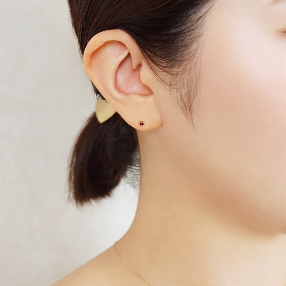 TAKE-UP ONLINE SHOP/テイクアップ公式オンラインショップ / [ セカンドピアス]K18ルビーピアス( YG)