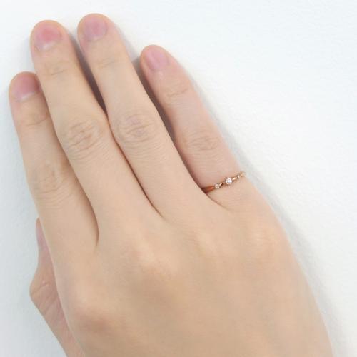 その他 TAKE UP K18PG ダイヤリング D:0.03ct