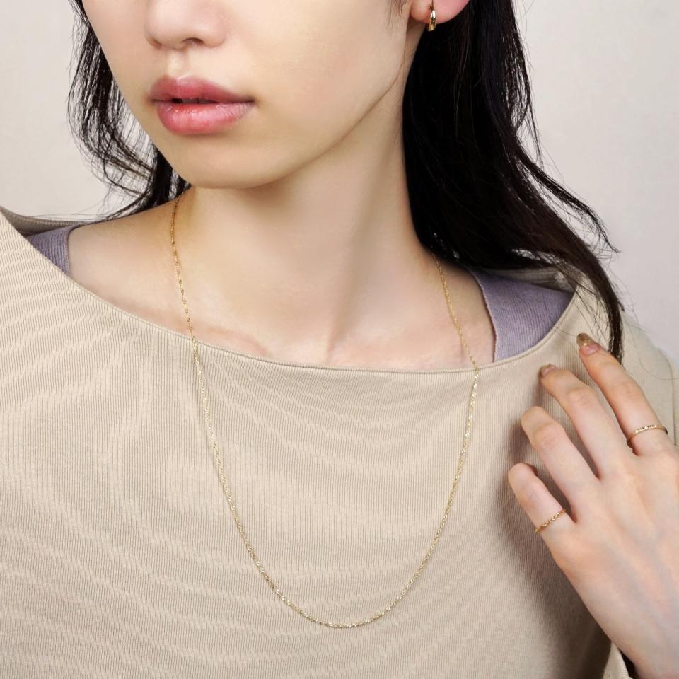 TAKE-UP ONLINE SHOP/テイクアップ公式オンラインショップ / K10 オモウマい店 テイクアップ ロングネックレス ロングチェーン イエローゴールド ete k10 ネックレス