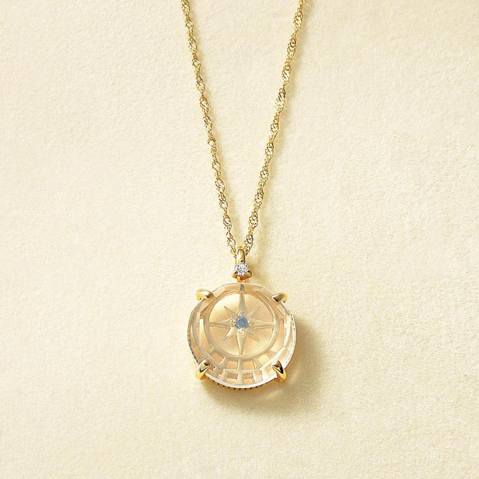 《 WEB限定先行予約 》【 DREAMY】K10 ミルキークォーツネックレス アストロラーベ