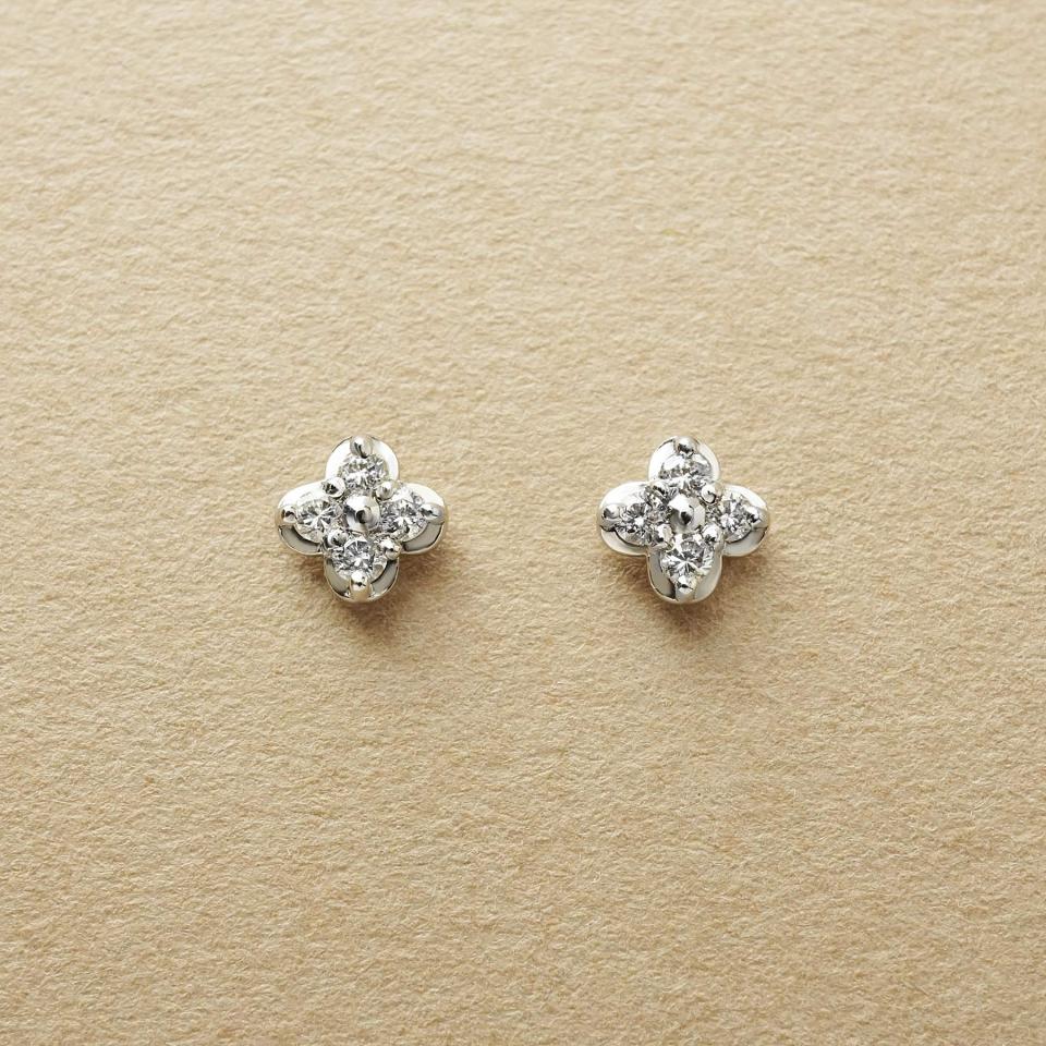 [ セカンドピアス] Pt ダイヤモンドピアス0.08ct