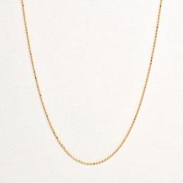 【Pleasure】K18カットボールフリーチェーン