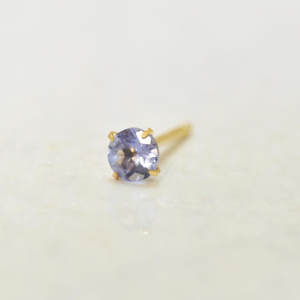 【 Solo Pierce】[ セカンドピアス]WEB限定 K18タンザナイトハーフピアス