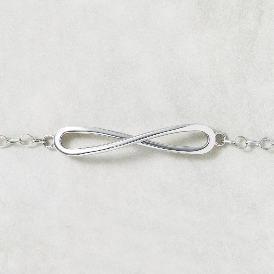 スターリングシルバー インフィニティブレスレット[Infinity note]