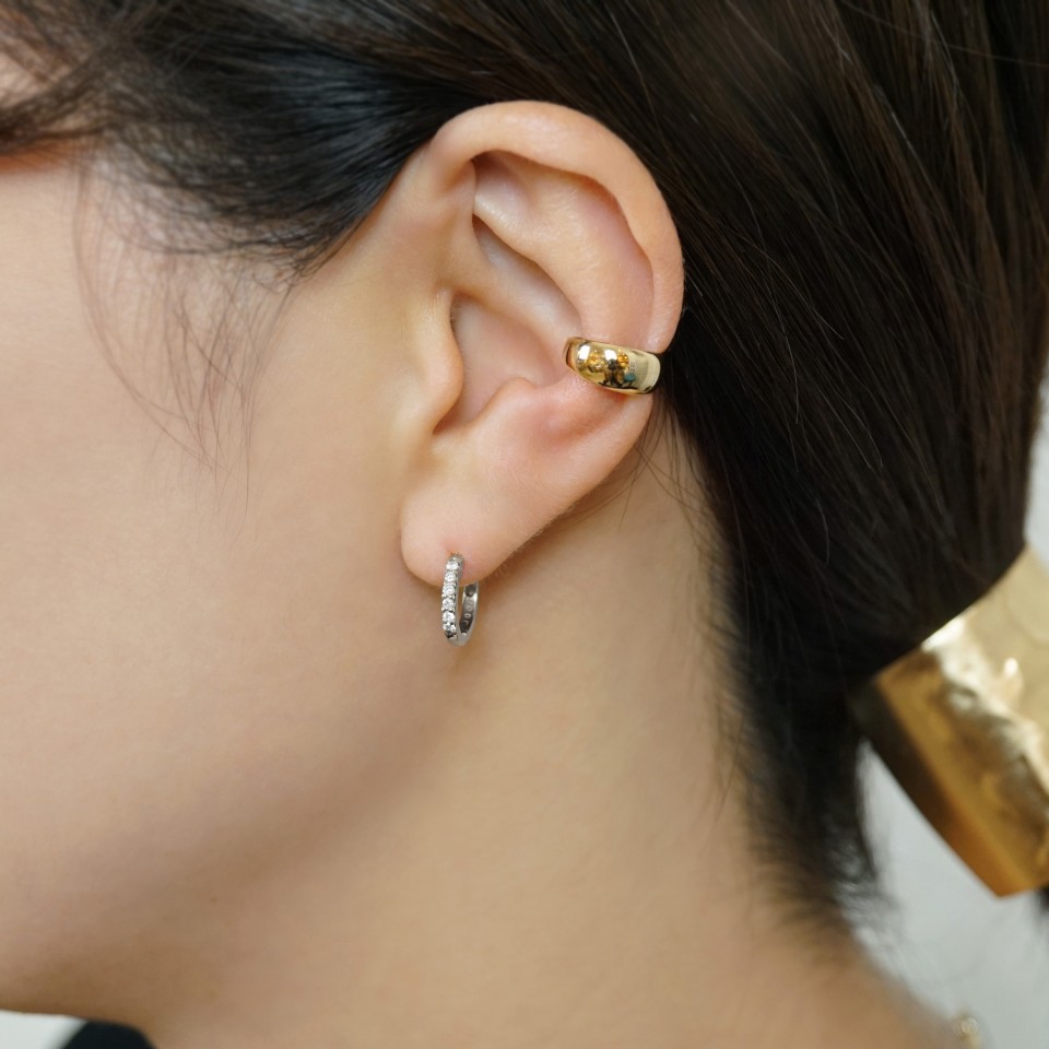 TAKE-UP ONLINE SHOP/テイクアップ公式オンラインショップ / 【 Solo Pierce】ダイヤモンドスナップハーフピアス大(YG)