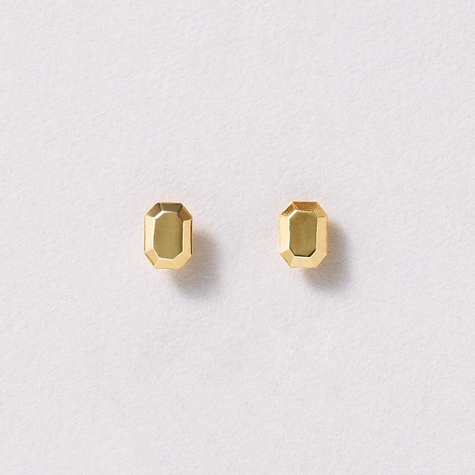 [ セカンドピアス] K18キラメキカットピアス(YG)