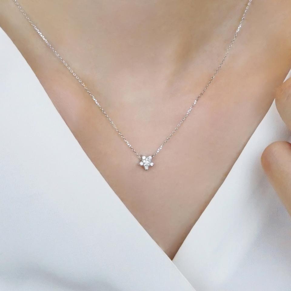 ダイヤモンド　ネックレス　0.7ct  WG